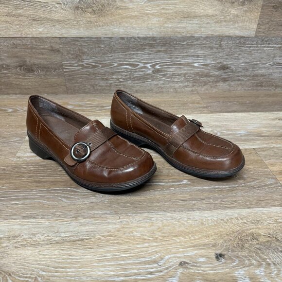 Clarks Classic Brown Leather Loafer Women's Size 8.5 - Picture 6 of 6